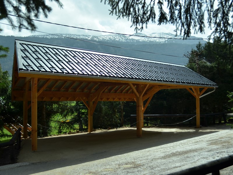 Scierie Nier : traitement ossature bois Grenoble - abris de voiture en bois Grenoble